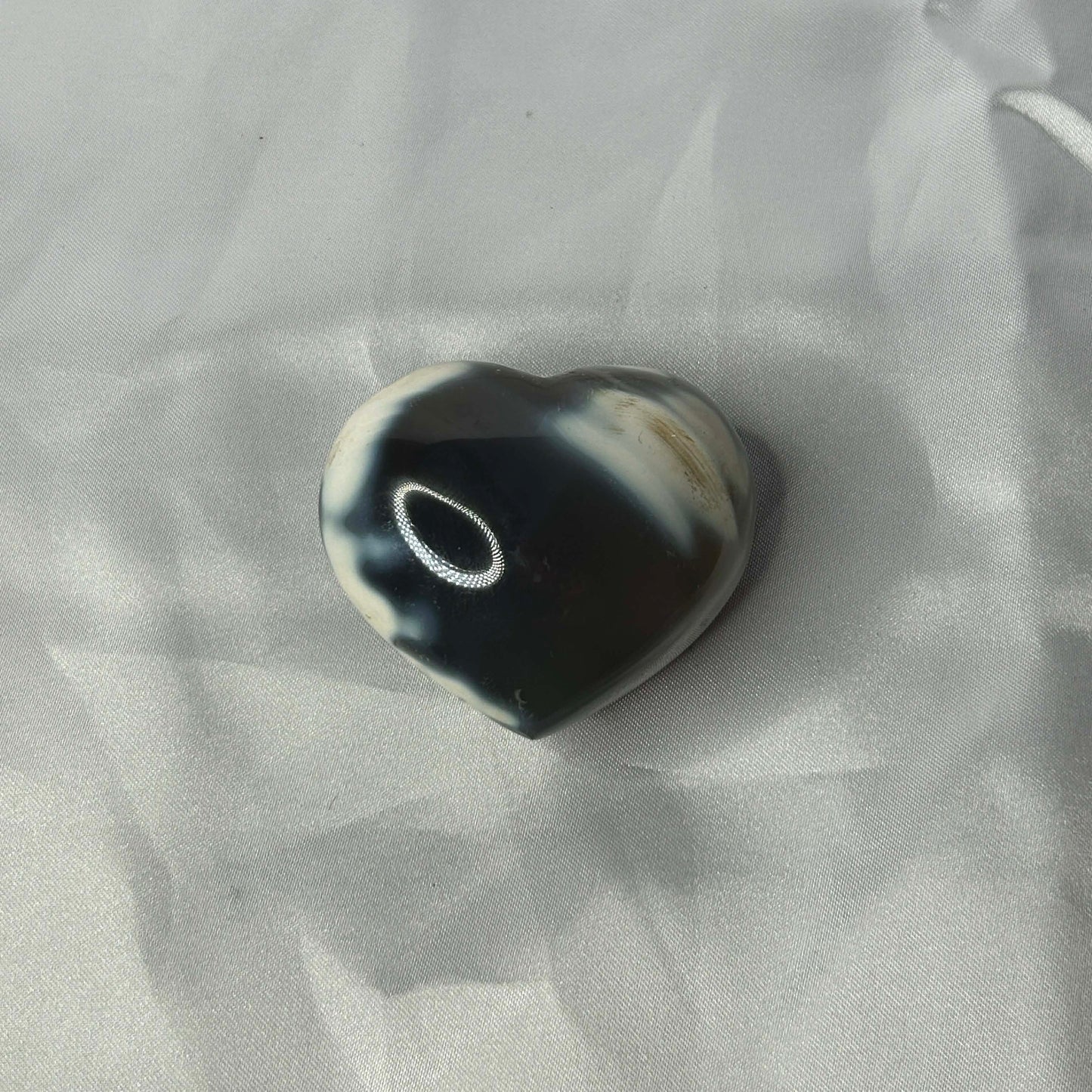 Orca Agate Heart