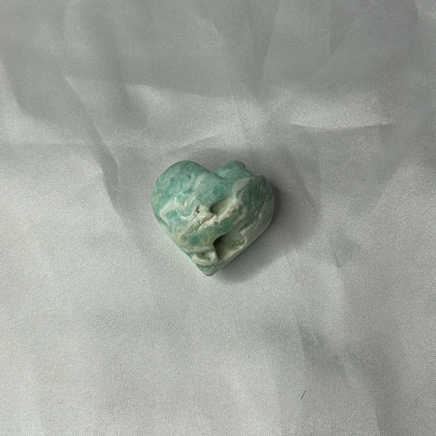 Blue Aragonite Hearts