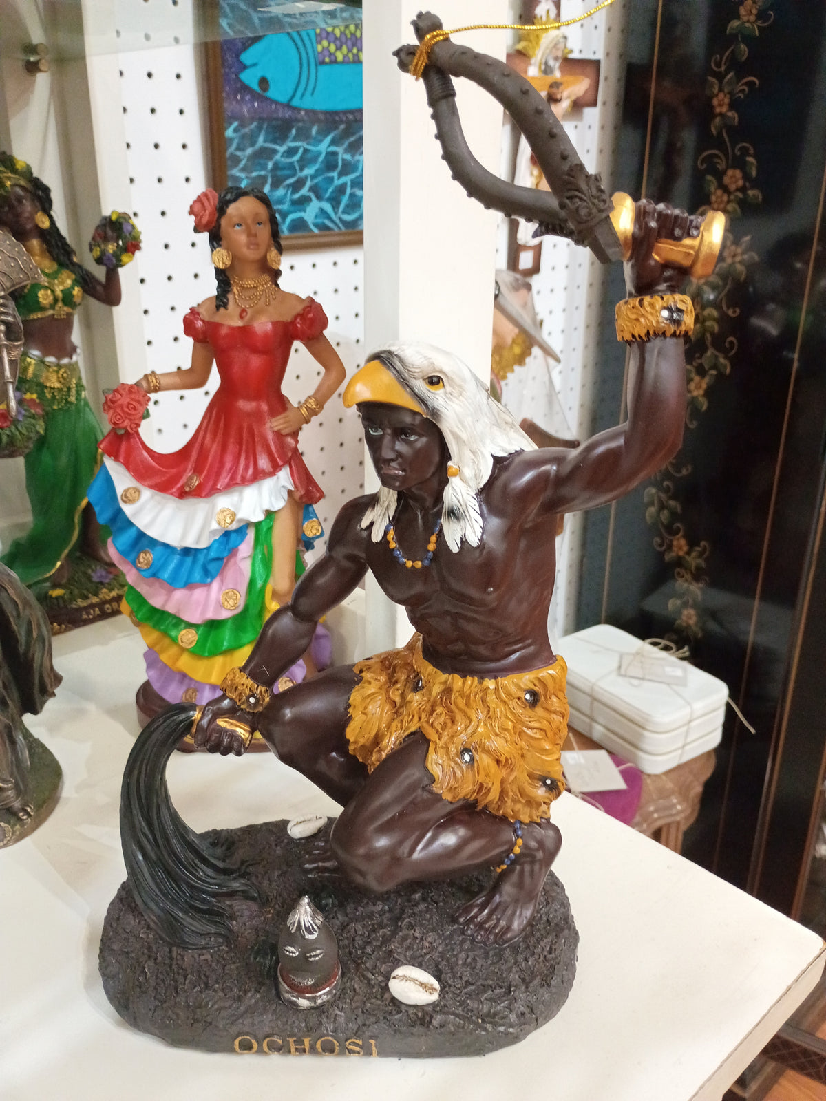 Ochosi Statue 12"