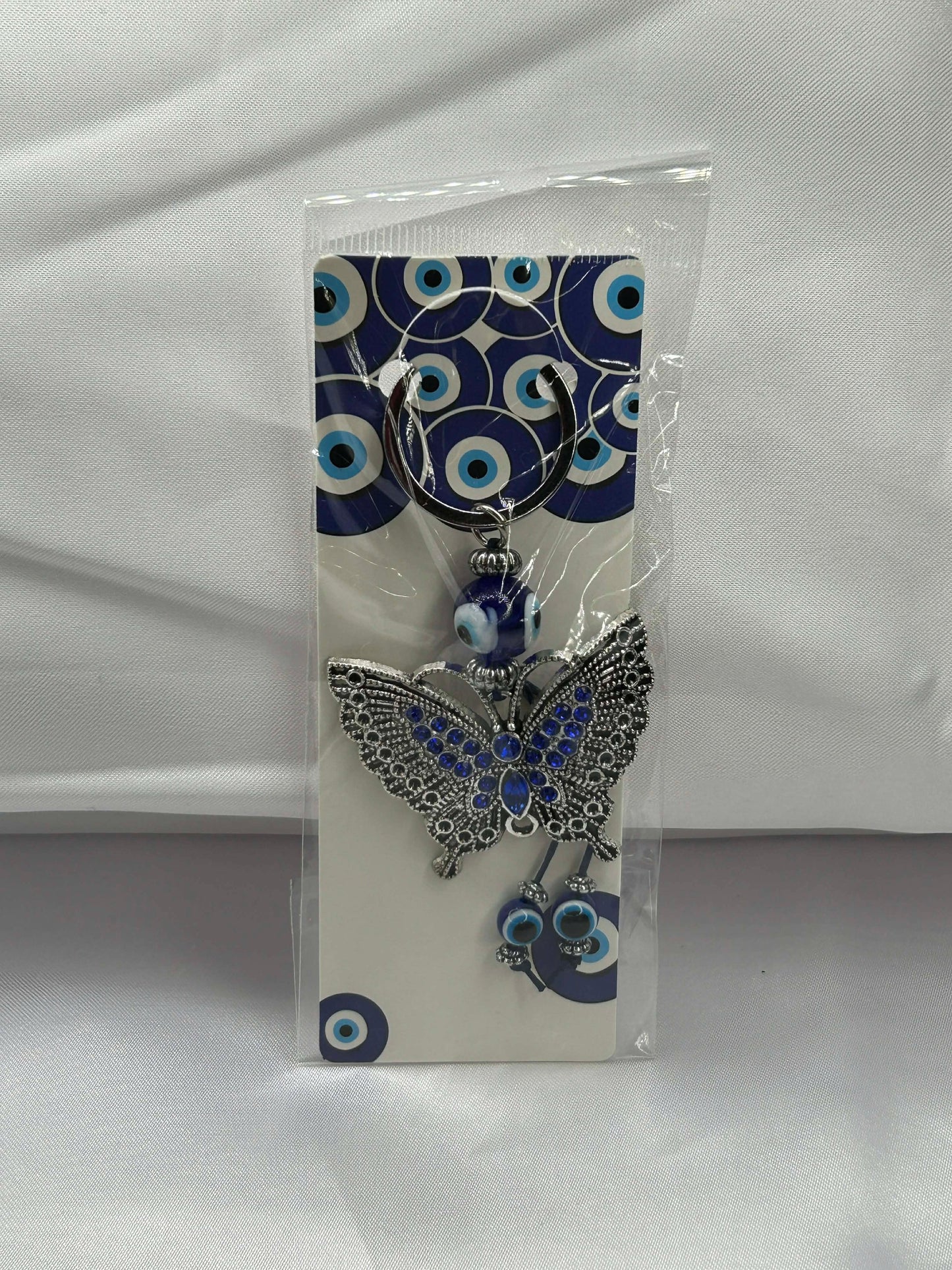 Evil Eye Butterfly KeyChain
