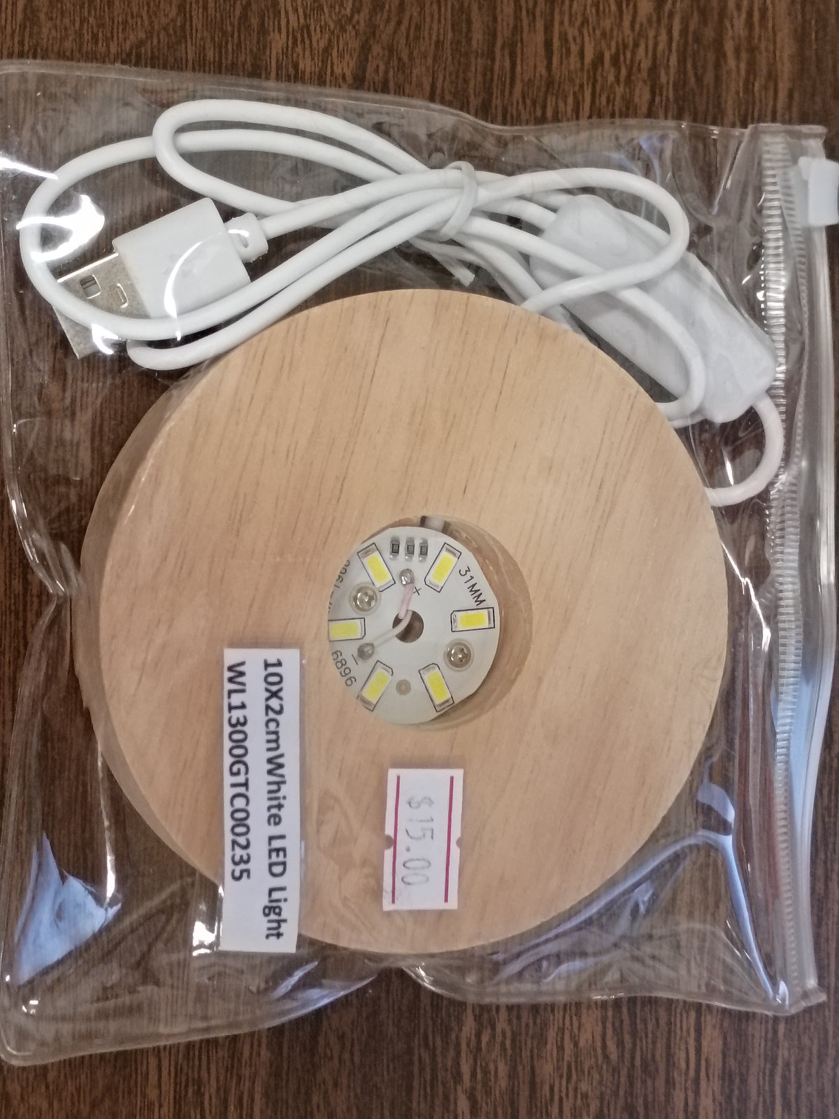 White LED Sphere Holder