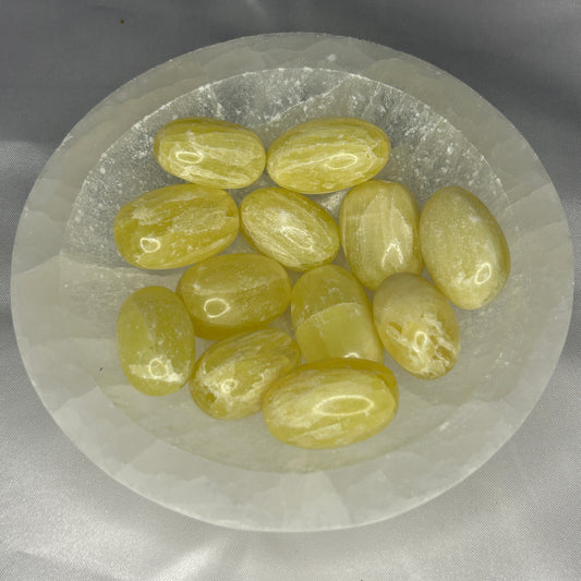 Green Calcite Tumbles