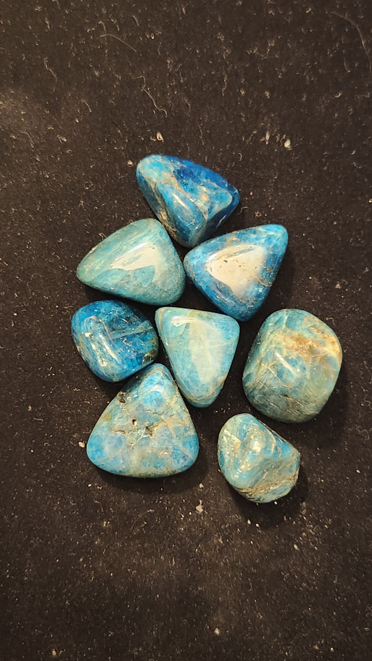 Blue Apatite Tumble