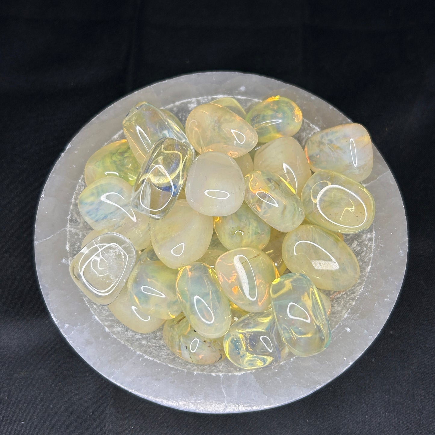 Yellow Obsidian Tumbles