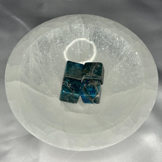 Blue Apatite Cubes