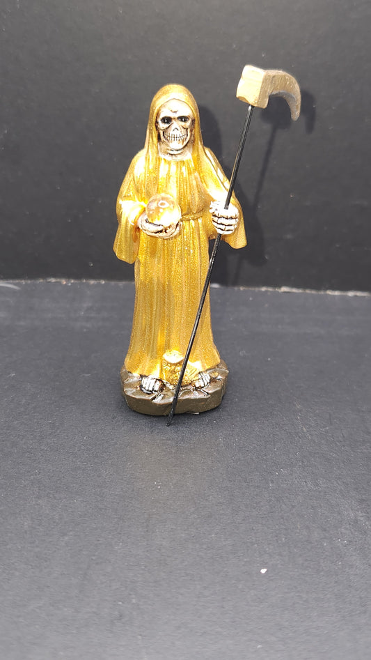 Santa Muerte - Gold - 4"