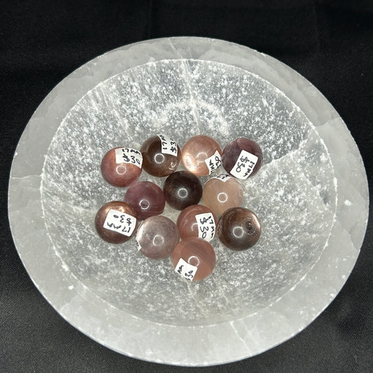 Gemmy Lepidolite 17mm Spheres