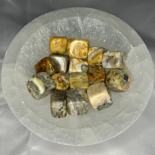Crazy Lace Agate Cube