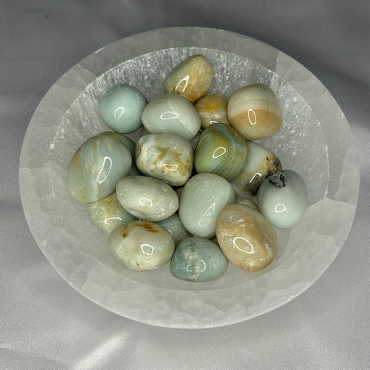 Blue Calcite Tumbles