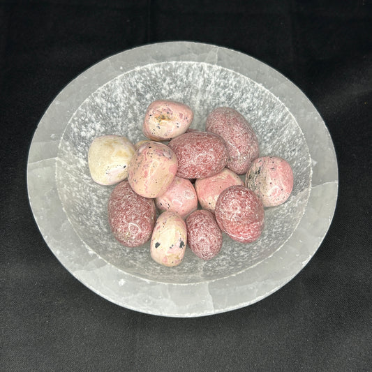 Rhodonite w/ Quartz Tumbles