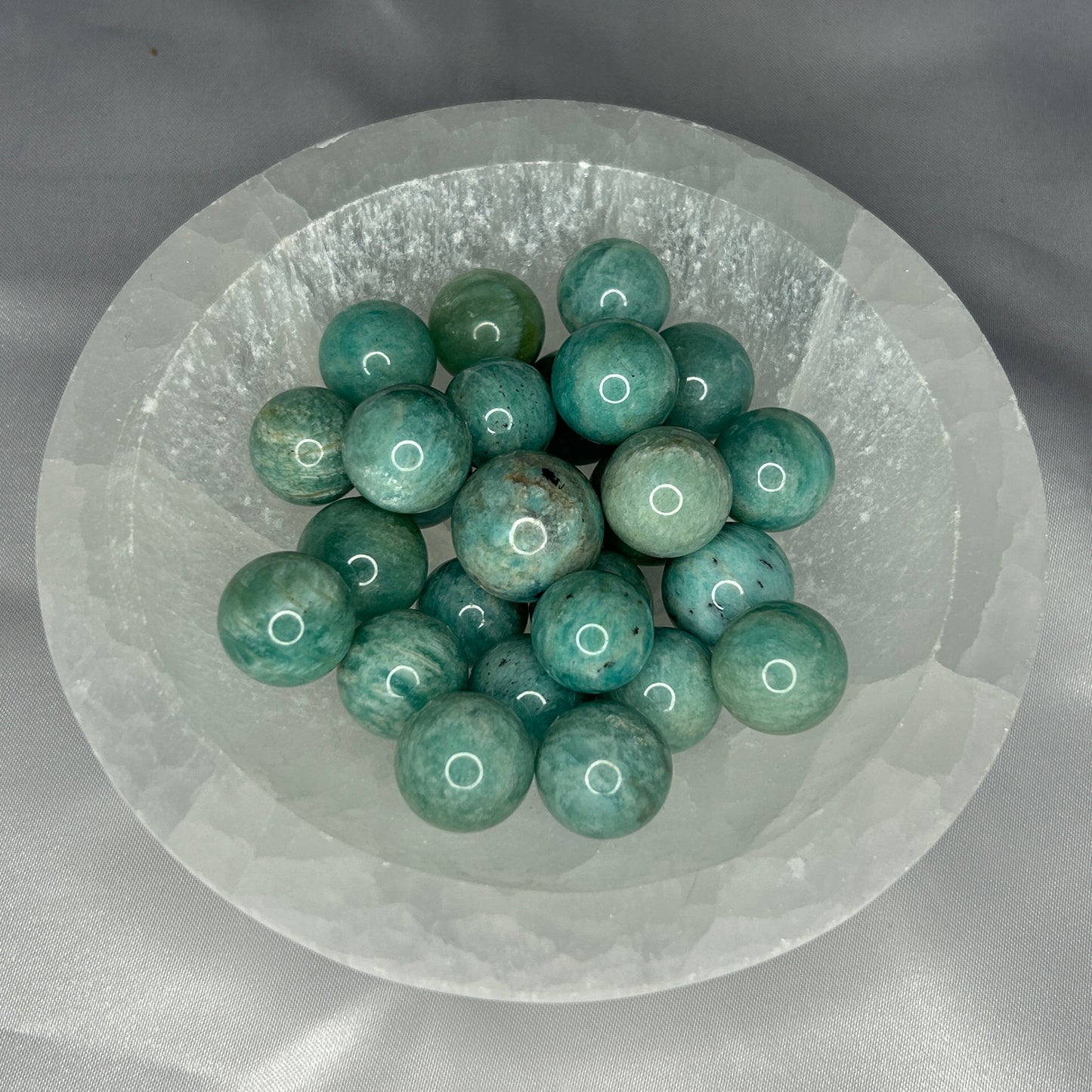 Amazonite Spheres Tumbles