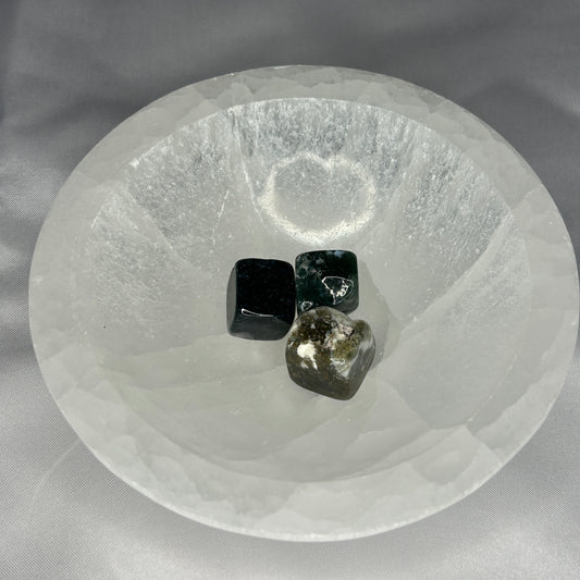 Moss Agate Cubes