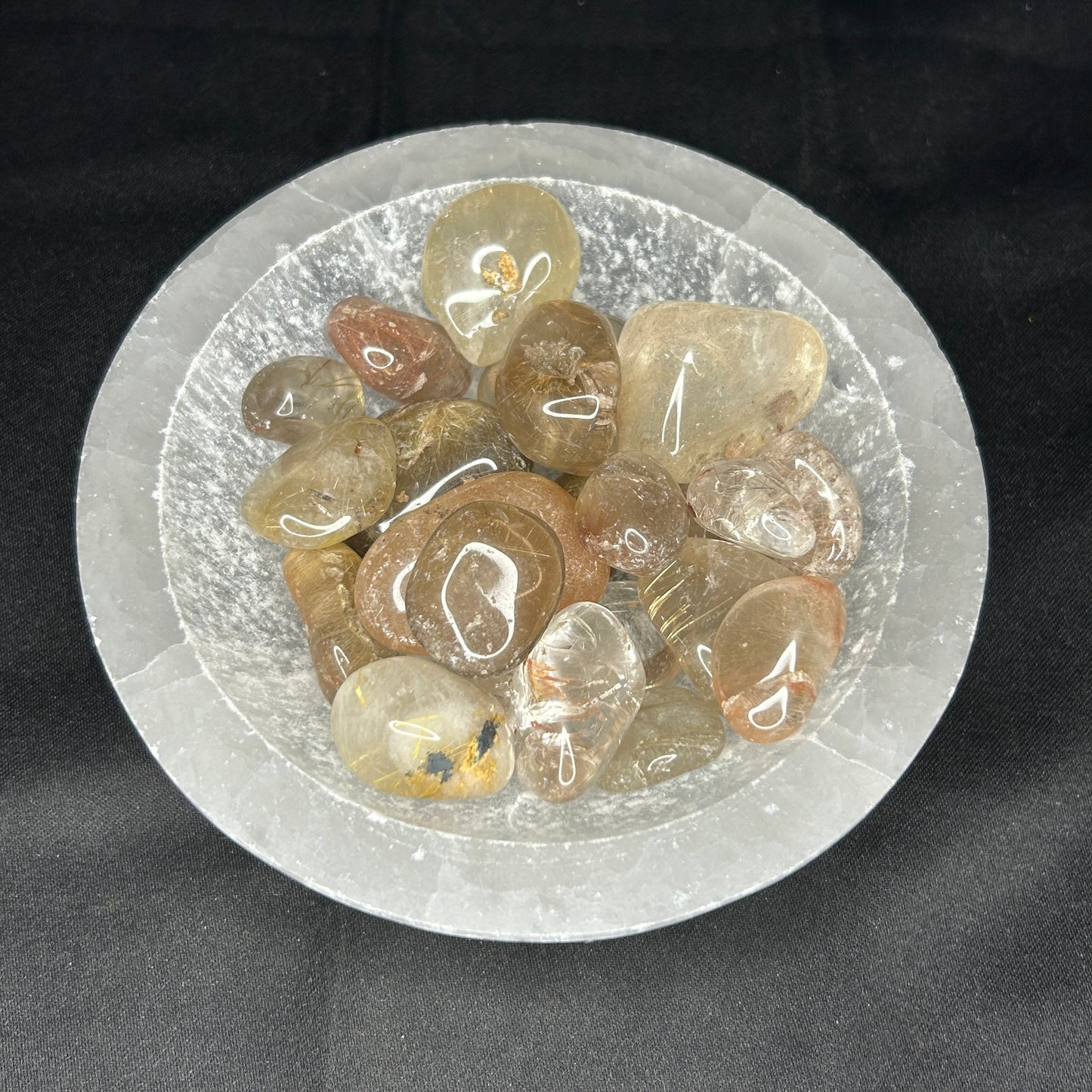 Golden Rutile Tumbles