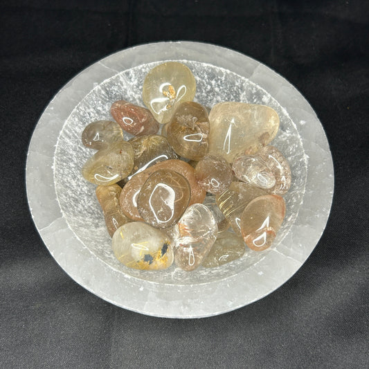 Golden Rutile Tumbles