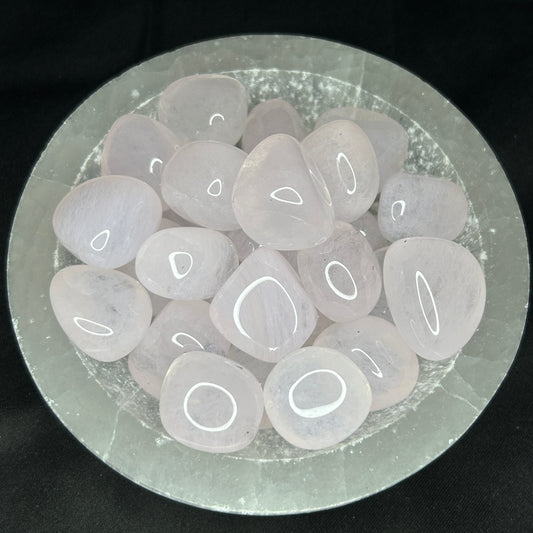 Pink Obsidian Tumbles (Man-Made)