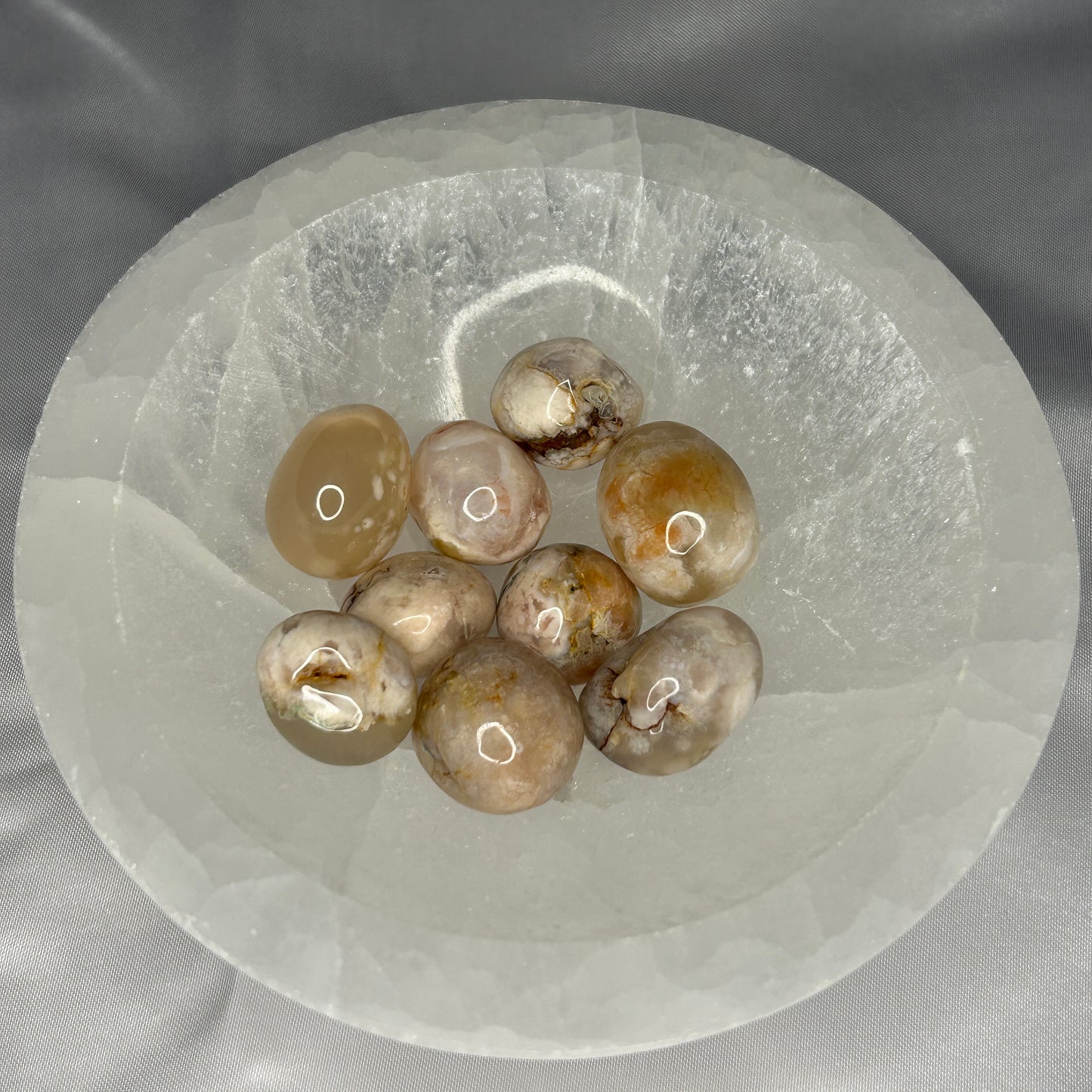 Flower Agate Tumbles