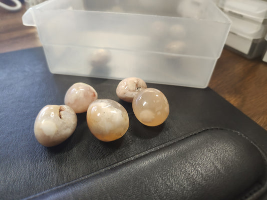Flower Agate Tumbles