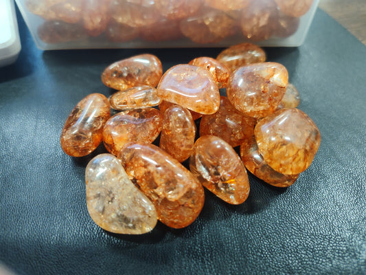 Crackle Quartz (Dark Orange)