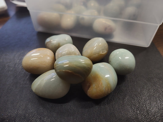 Blue Calcite Tumbles