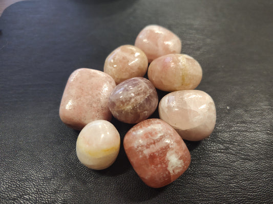 Strawberry Calcite Tumbles