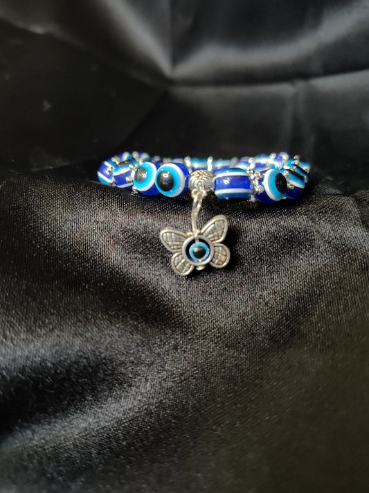 Butterfly Evil Eye Bracelet