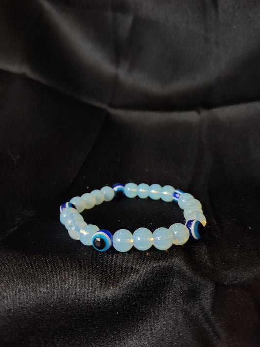 Opalite Evil Eye Bracelet