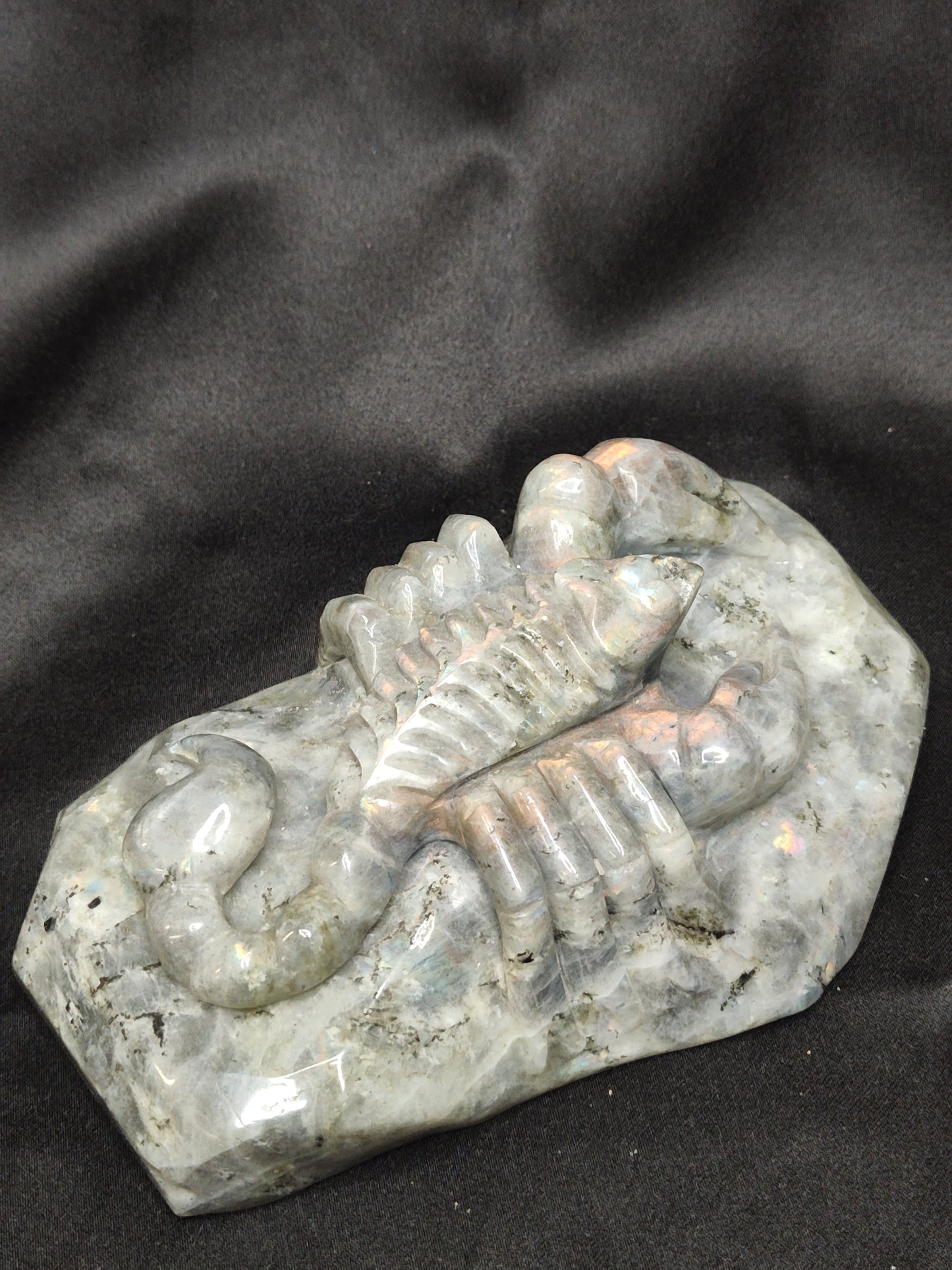 Carved Labradorite Scorpion