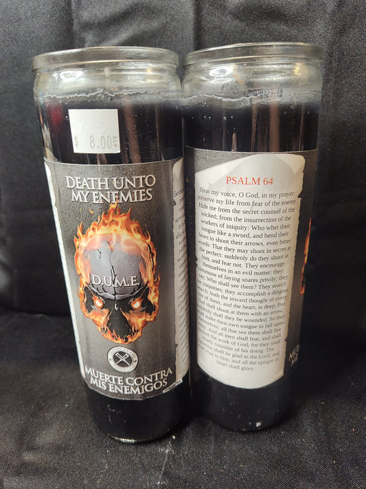 Death Unto My Enemies (Muerte Contra Mis Enemigos) Candle