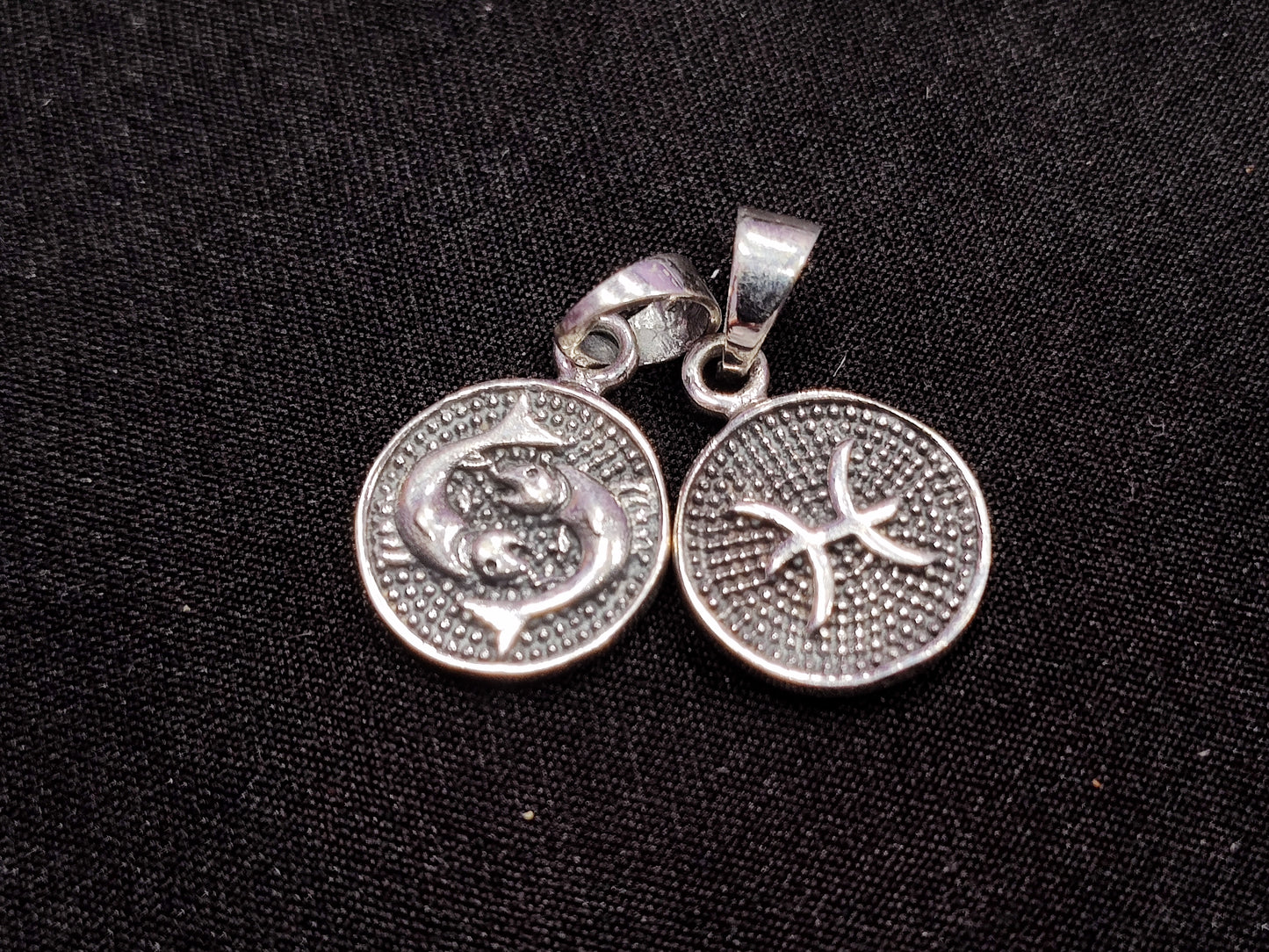 Zodiac Sterling Silver Necklace Charm