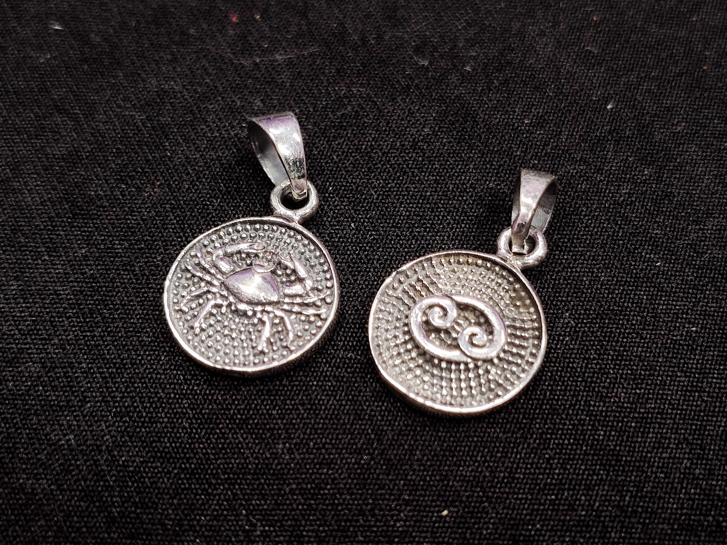 Zodiac Sterling Silver Necklace Charm