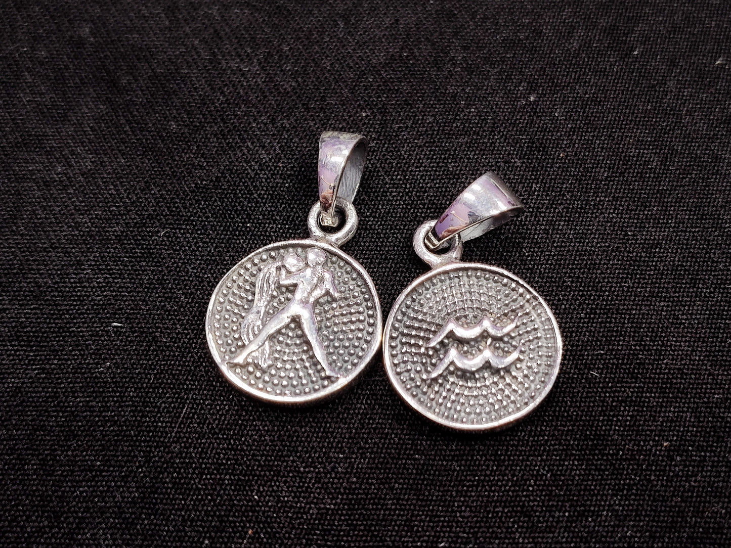 Zodiac Sterling Silver Necklace Charm