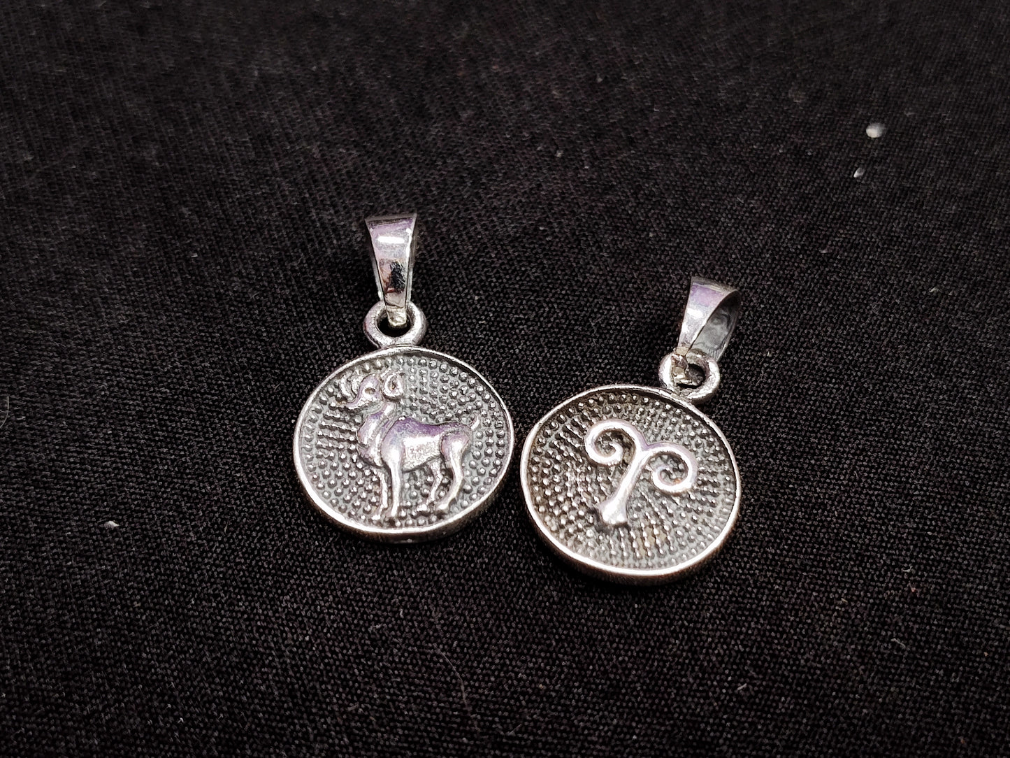 Zodiac Sterling Silver Necklace Charm