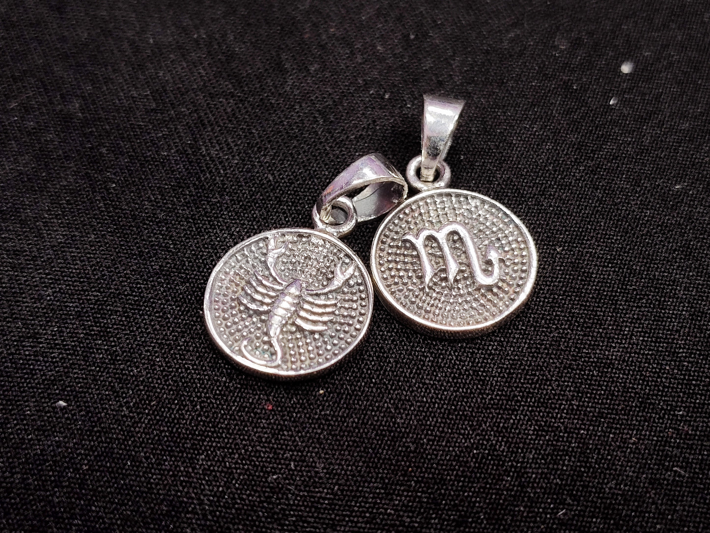Zodiac Sterling Silver Necklace Charm