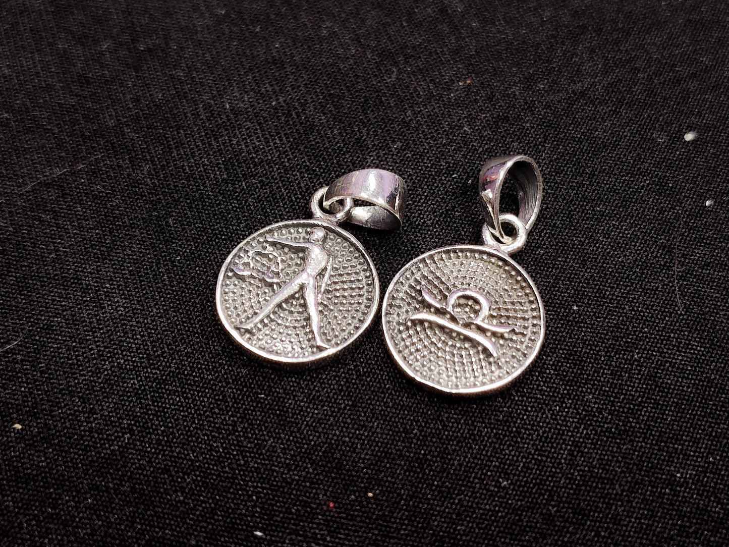 Zodiac Sterling Silver Necklace Charm