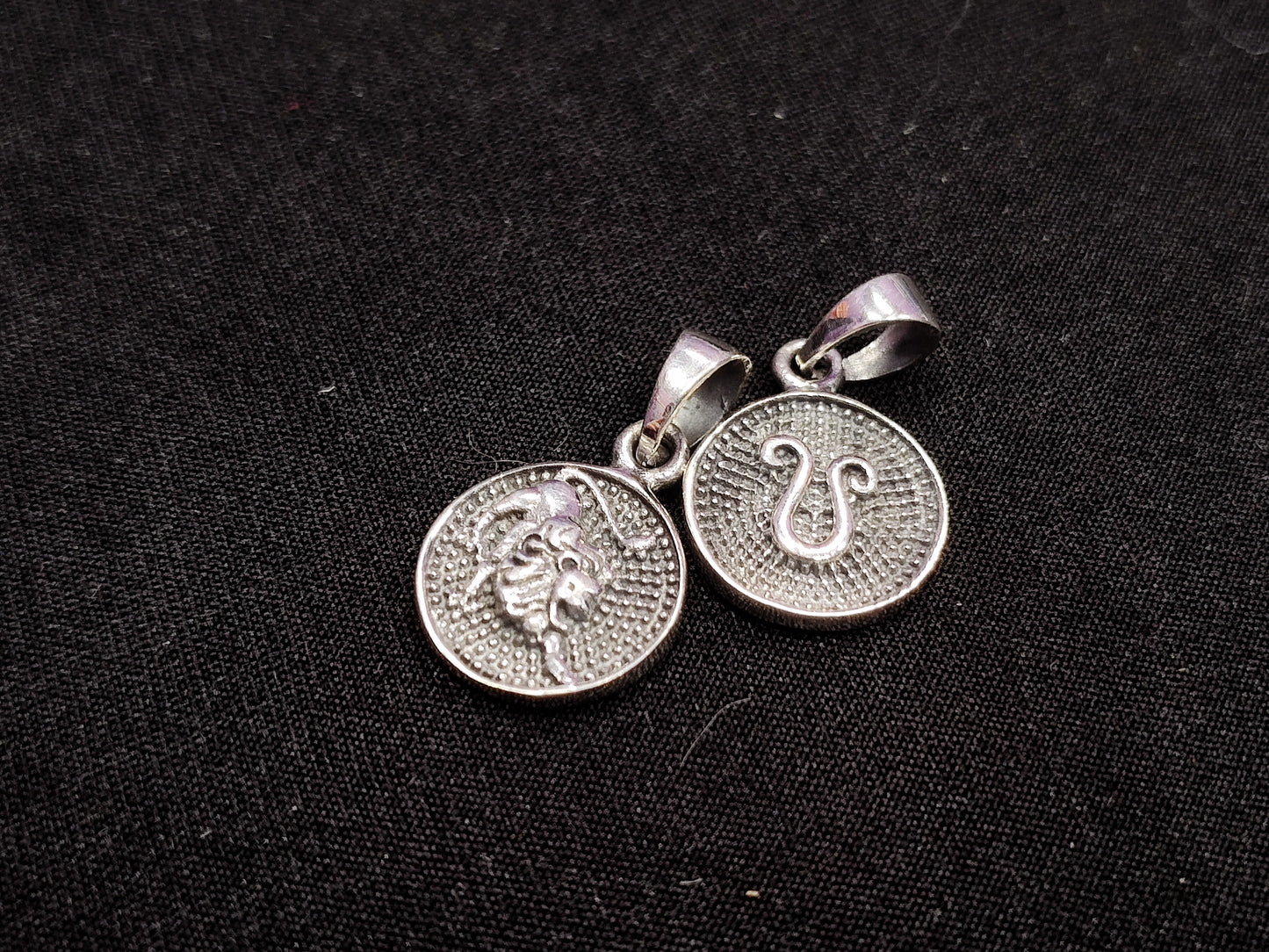 Zodiac Sterling Silver Necklace Charm