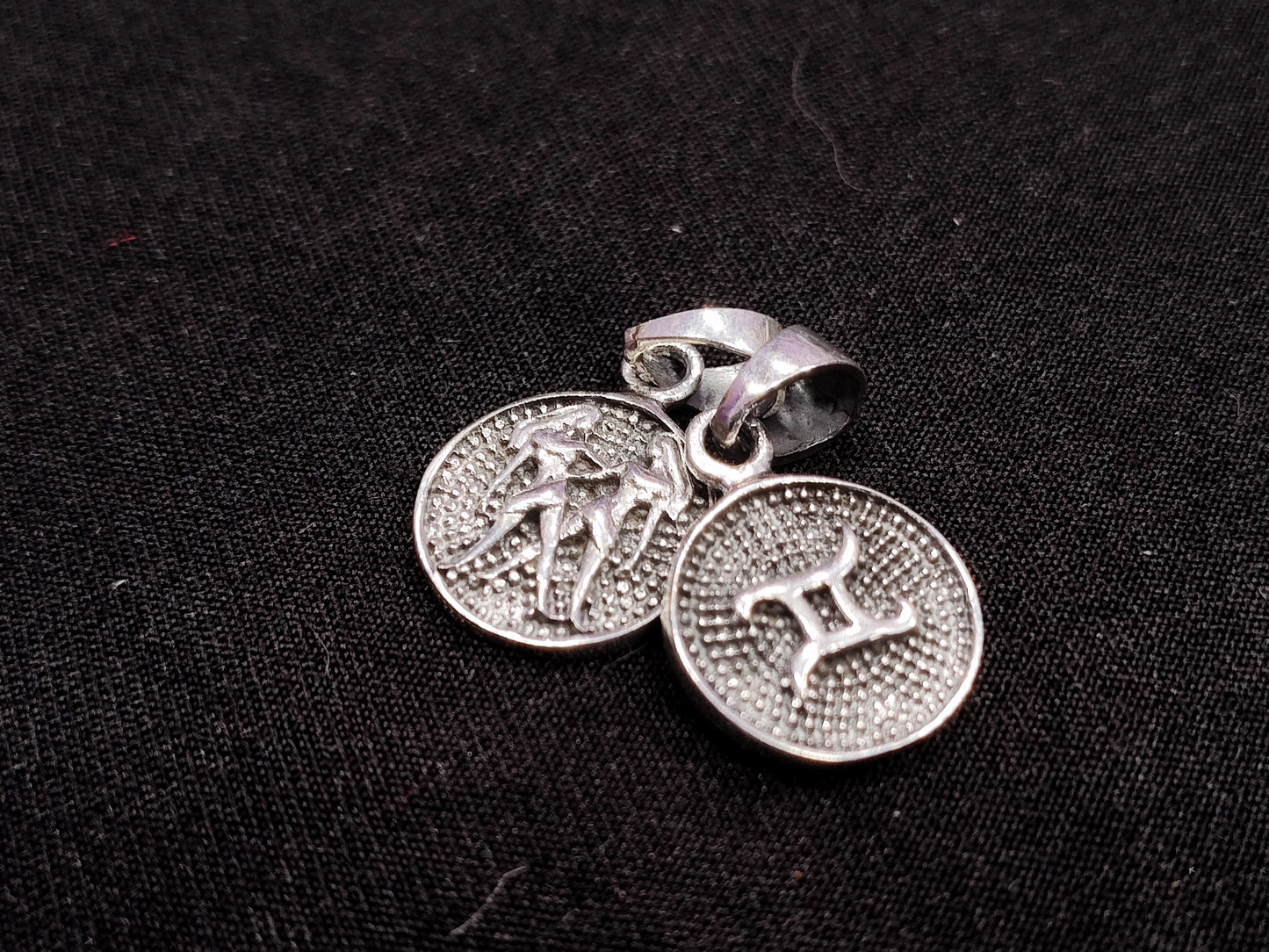 Zodiac Sterling Silver Necklace Charm