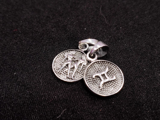 Zodiac Sterling Silver Necklace Charm