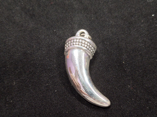 Horn Charm in Sterling Silver