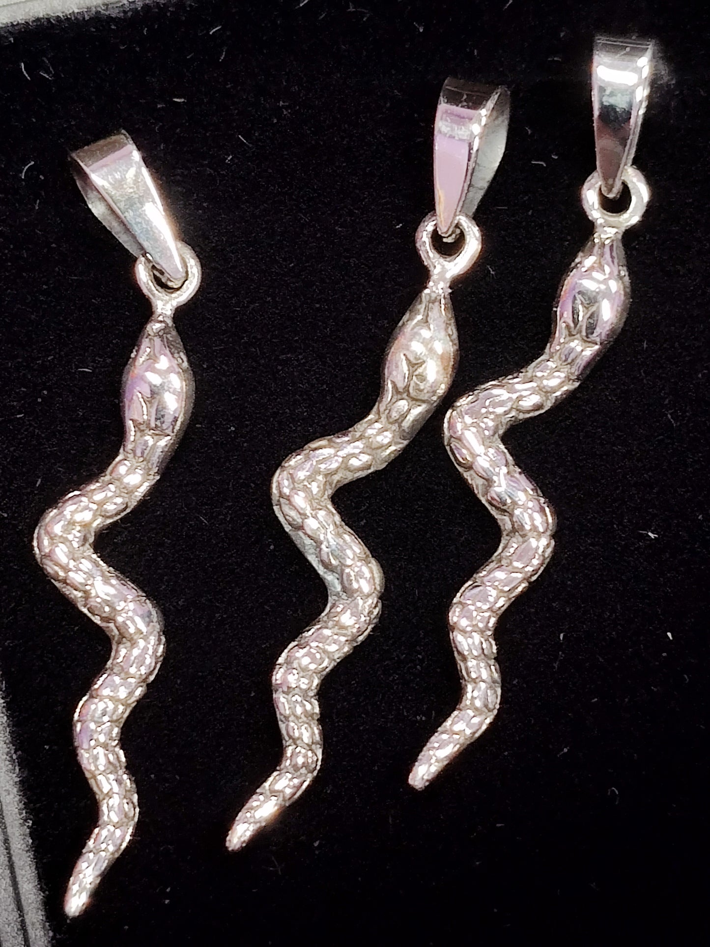 Snake in Sterling Silver Pendant
