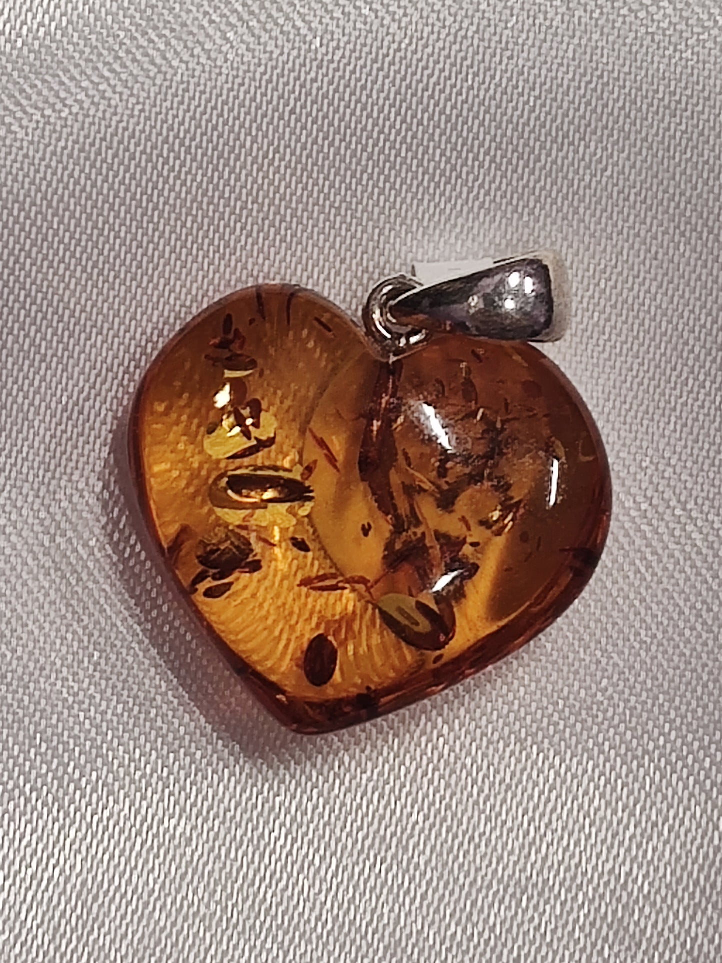 Baltic Amber Heart