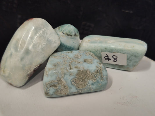 Larimar Crystal Tumbles