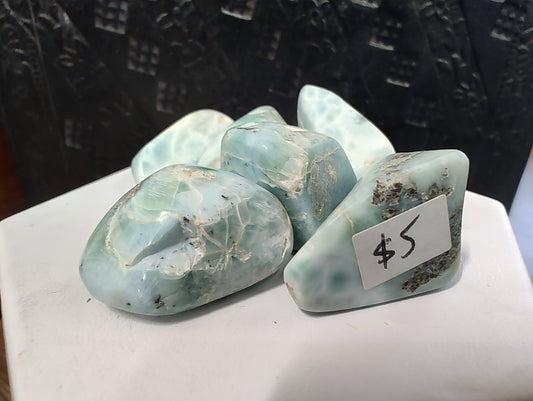 Larimar Crystal Tumbles