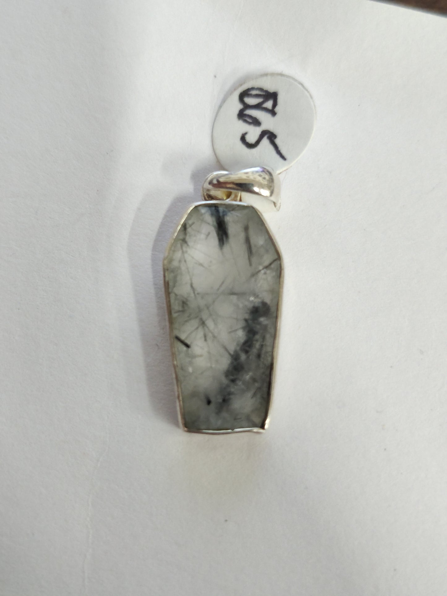 Crystal Coffin Necklace Pendants in Sterling Silver