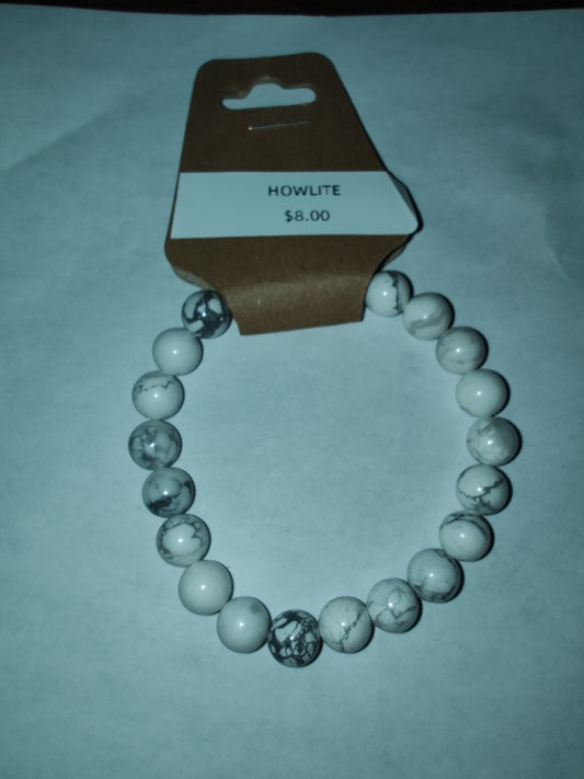 Howlite Crystal Bracelet