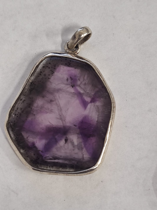 Star Amethyst in Sterling Silver Pendant