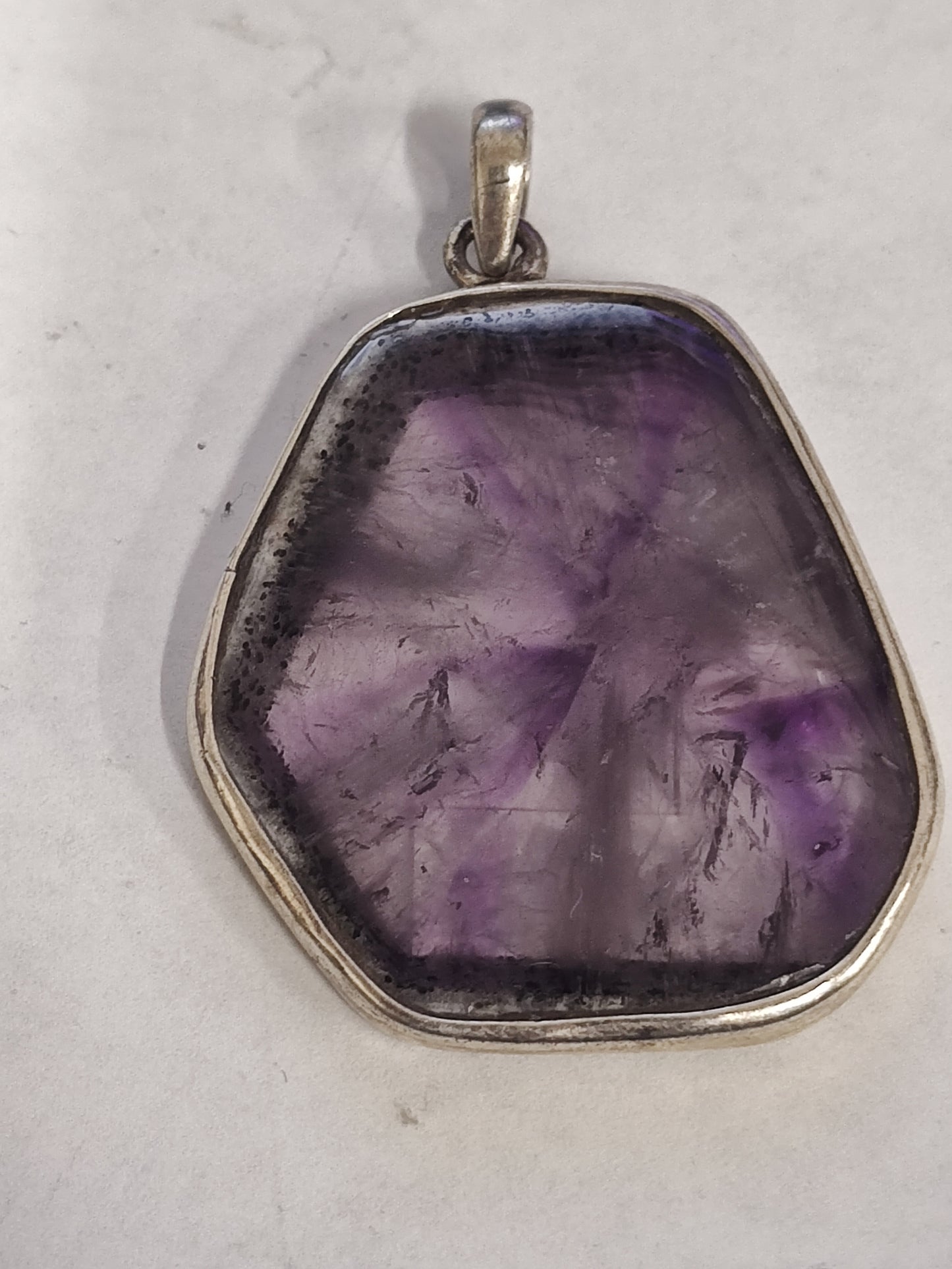 Star Amethyst in Sterling Silver Pendant
