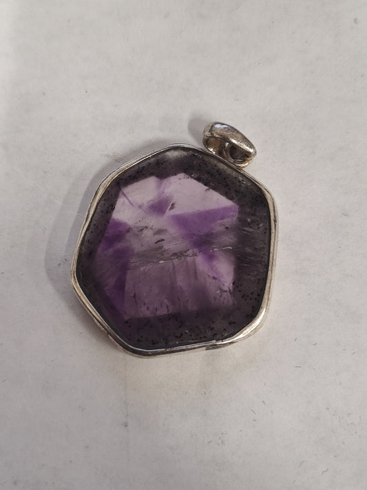 Star Amethyst in Sterling Silver Pendant