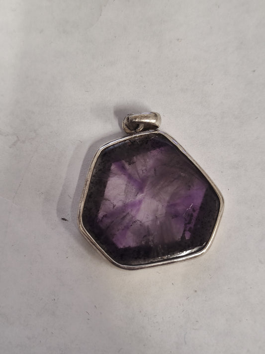 Star Amethyst in Sterling Silver Pendant