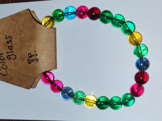 Colored Glass Bracelet