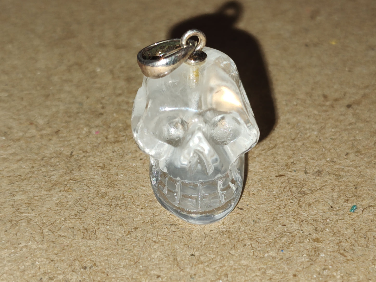 Clear Quartz Skull Pendant